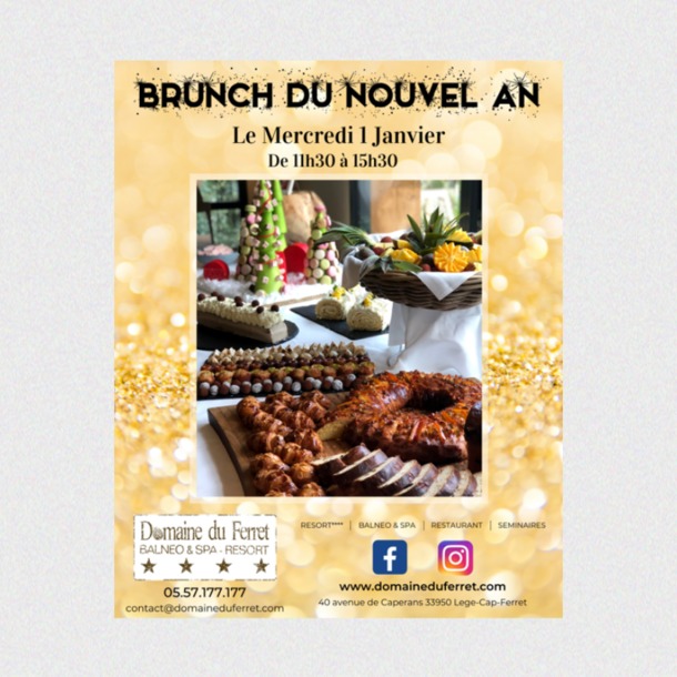 Le Brunch du Nouvel An au Domaine du Ferret Balnéo & Spa